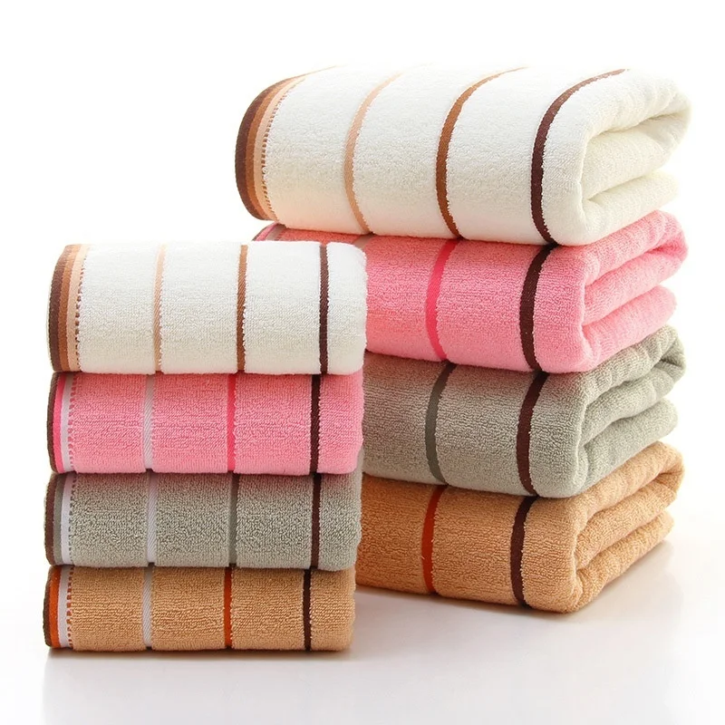 4pcs Family Towels Sets 4 Colors High Quality Cotton Fiber Face Cloth Bath Towels 35x75cm Bath Towel Hand Towel