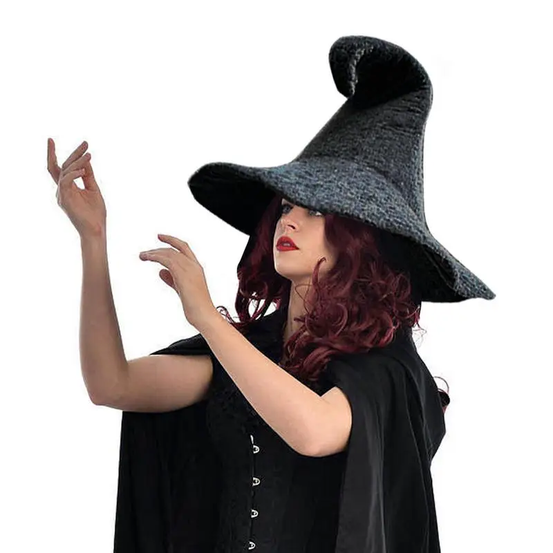 

Witch Hat Halloween Witch Hat Unisex Black Hats Costume Wizard Hat Decoration Cosplay Party Accessories For Courtyard Garden