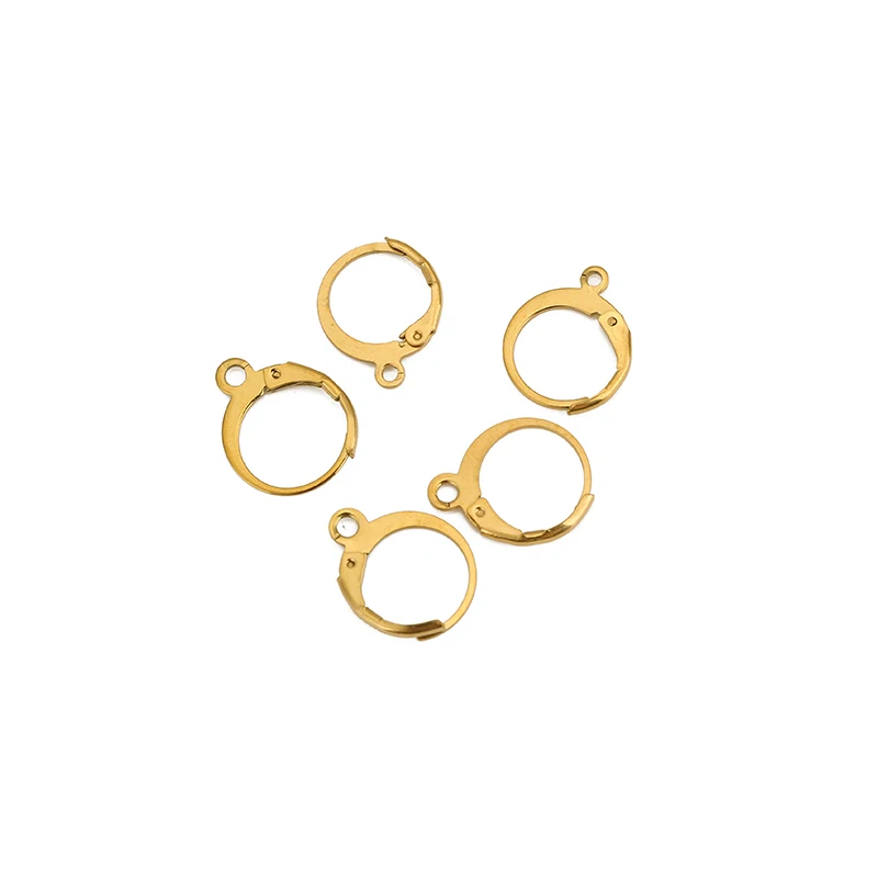 20 stücke Hypoallergen Edelstahl Ohrringe Haken Mit Schleife PVD Nie Verblassen Ohrring Verschlüsse Machen Für Diy Schmuck Accesorios – Detail 2