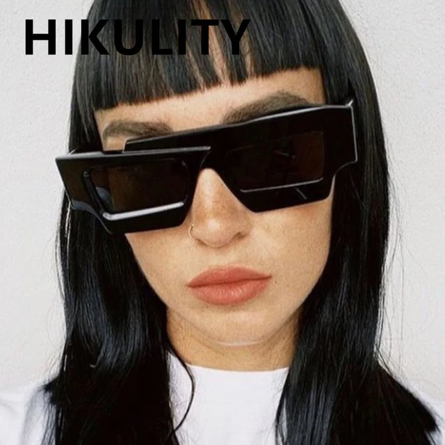 Vintage Black White Square Sunglasses For Women 2020 New Fashion Brand  Oversized Sun Glasses Men One Piece Hip Hop Shades - Sunglasses - AliExpress