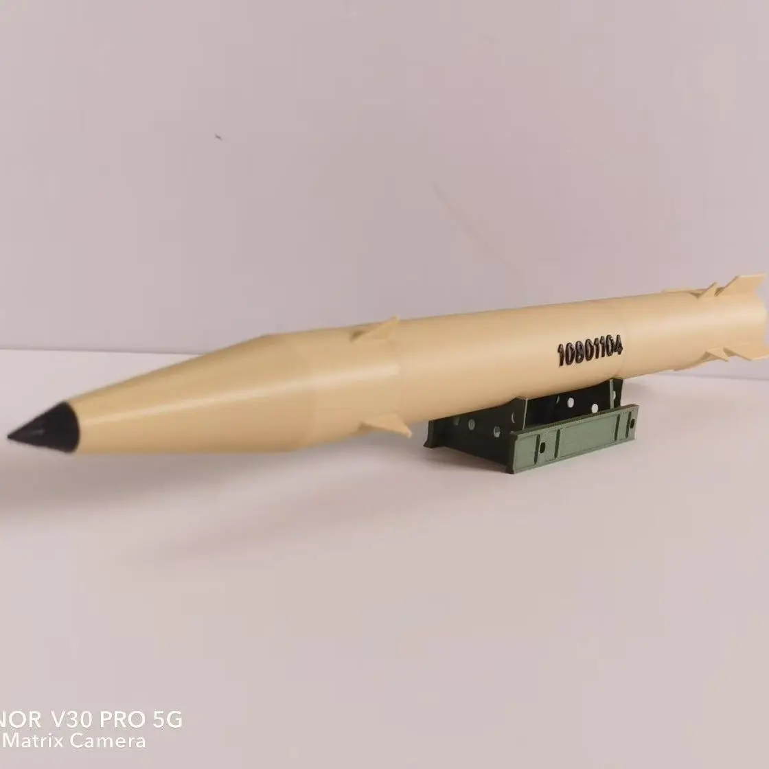 3D 프린팅된 이란 Fateh-110 미사일 모형, True Promise-4 고체 연료 단거리 미사일, 수집용 DIY 조립 장식품