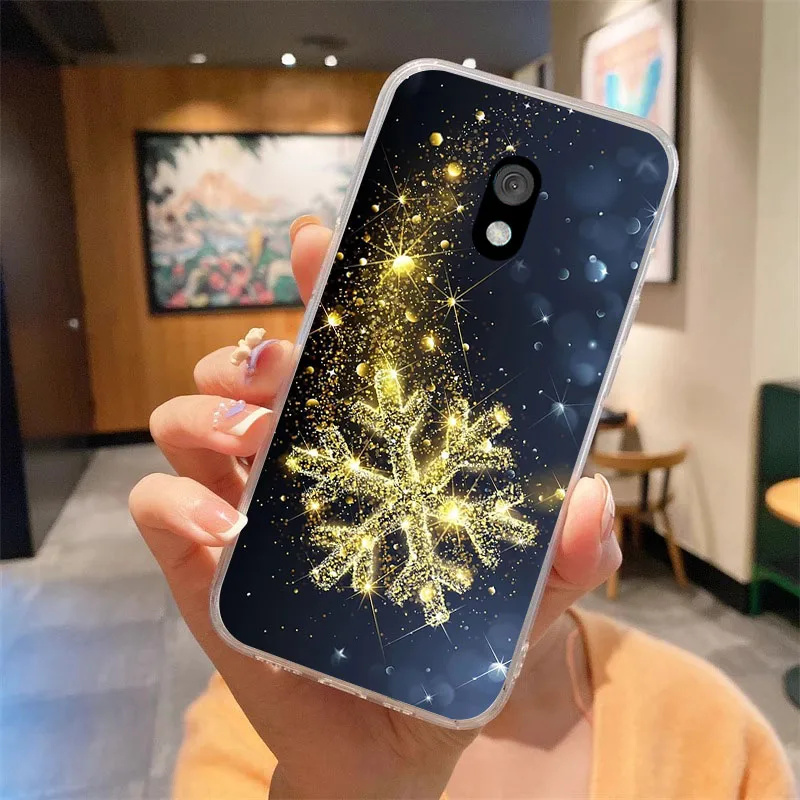 Christmas-Themed Clear Soft Silicone TPU Phone Cover