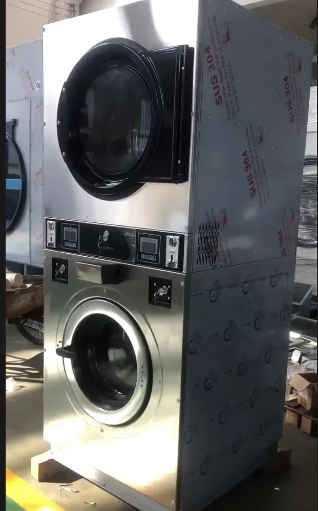 Washer Dryer, Automatic, 20KG, Industrial, Commercial, Coin Operated, Stacking 6