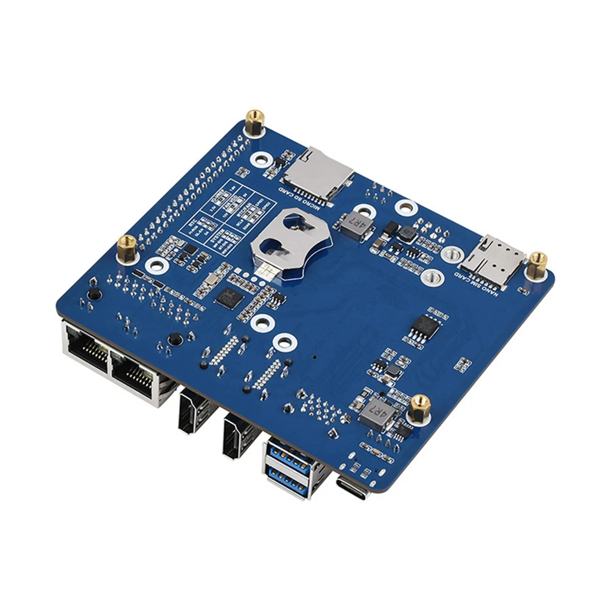

Raspberry Pi Expanding Board cm4 Dual Gigabit Ethernet Port 5G/4G Expansion Board USB3.0 Iot Expansion Board
