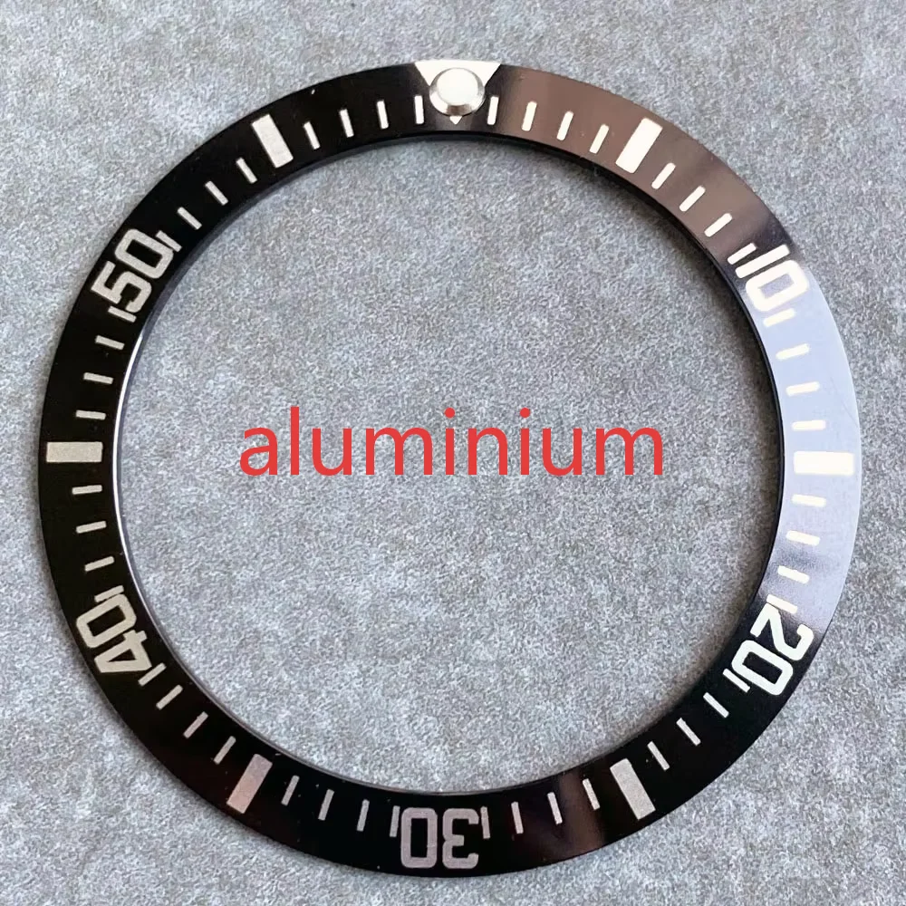 Premium Diving Bezel Insert in Ceramic/Aluminum/Acrylic - 36.5mm*29.2mm, 1 Piece