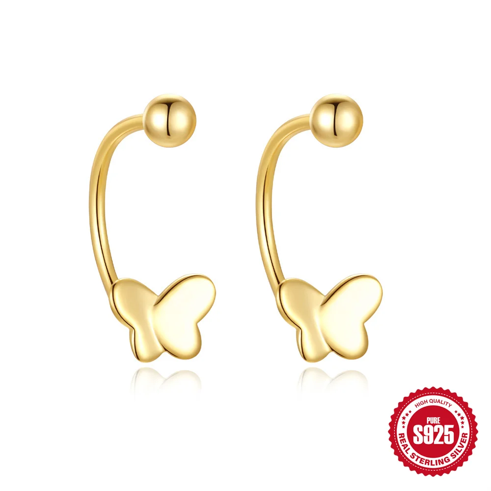 Orecchini a forma di farfalla: argento sterling 925, ispirati alla