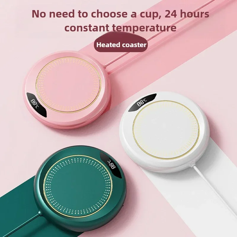 USB Cup Warmer Coffee Mug Heating Coaster 3 Temperature Setting Thermostatic Hot Plate Milk Tea Water Heating Pad Cup Heater 2