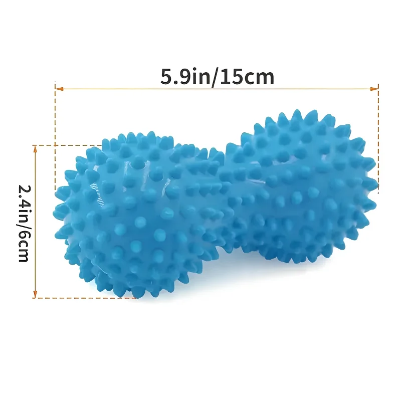 Foot Massager Peanut Massage Spiky Ball Training Grip Muscle Pain Stress Relaxation Roller Myofascial Balls for Plantar Fasc 1Pc