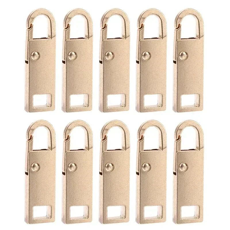 Metal Zipper Slider Puller - Detachable Instant Repair Kit for Clothing, Luggage, and Purses