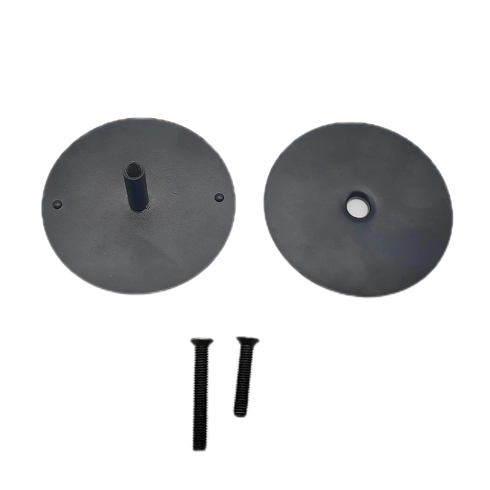 1Set Stainless Steel Door Hole Cover Plate Filler Entry Door Security 2-5/8in Knob Hole Deadbolt Cover Household Parts