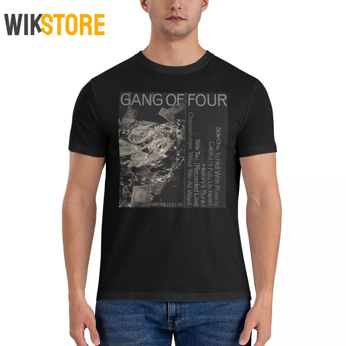 

Music T-Shirt for Men Women G-Gang of Four Funny Pure Cotton Tees Crew Neck Short Sleeve T-Shirts Adult Clothing Male T Shirts