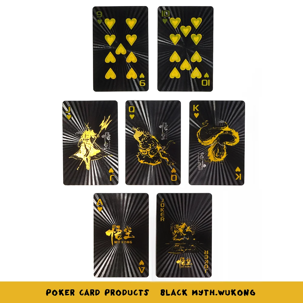 Playing Cards WUKONG Playing Cards Plastic Poker Deck Game Magic Pokers Waterproof