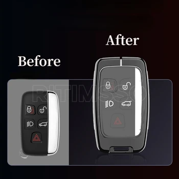 Custodia per chiave a distanza per auto in lega TPU per chitarra Land Rover Range Rover Sport Evoque Freelander Velar Discovery 4 Jaguar XE XJ XF 3 Custodia per chiave a distanza per auto in lega TPU per chitarra Land Rover Range Rover Sport Evoque Freelander Velar Discovery 4 Jaguar XE XJ XF - Custodia per chiave a distanza per auto in lega TPU per chitarra Land Rover Range