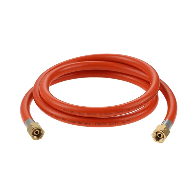 1 Kit -Os Gázszabályozó Nyomás 50 Mbar + Gáztömlő 150 Cm -Es Cső 1/4 Hüvelykes Bal Oldali Szál 1/2 "R X 1/4" Lks Lpg Adapter Grill Kemping Bbq - Image 4