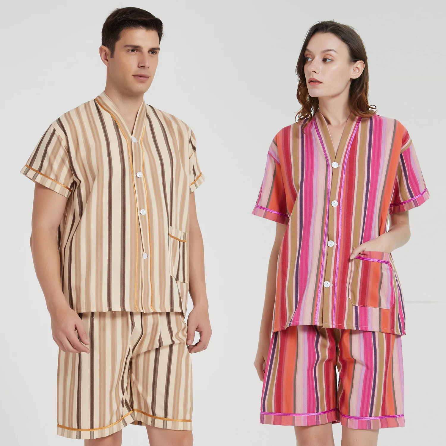 

2 шт./комплект, мужские хлопковые пижамы-кимоно