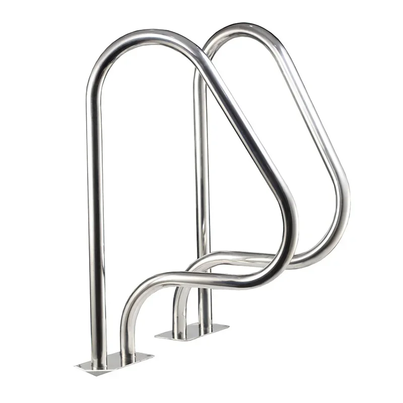 ARP series stainless steel 304 and 316 flange or embedded parts swimming pool handrail