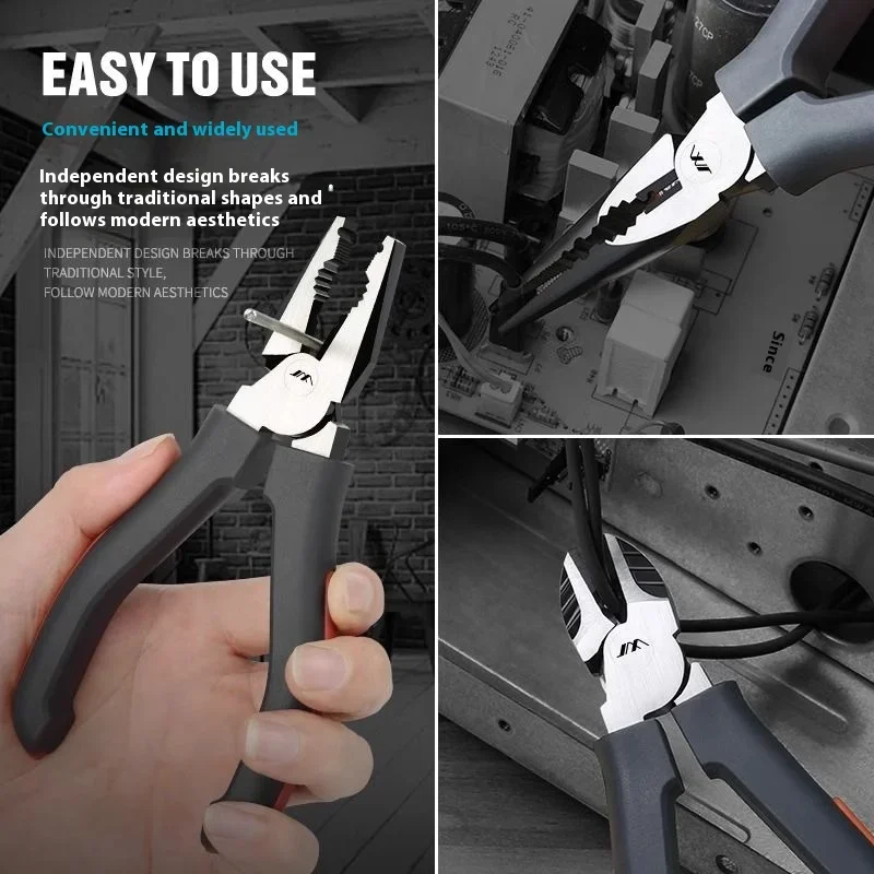 JIMIHOME Multifunctional Pliers Wire Stripper/Diagonal Cutting Pliers/Needle Nose Pliers for DIY Production, Home Repair 5