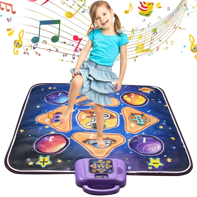 Dance Mat Toys for 3 4 5 6 7 8 9 10+ Year Old Girls Birthday Gifts, Musical  Danc