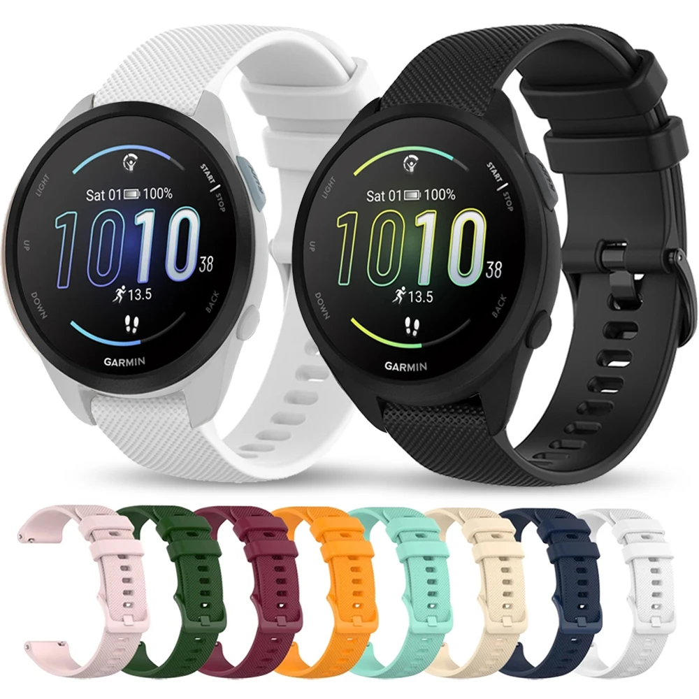 

Ремешок для наручных часов 18/20 мм, браслет для наручных часов Garmin Forerunner 165 245 645 55 Vivoactive 5 3 пришёл Sq 2 пришёл 2 Plus, ремешок для умных часов
