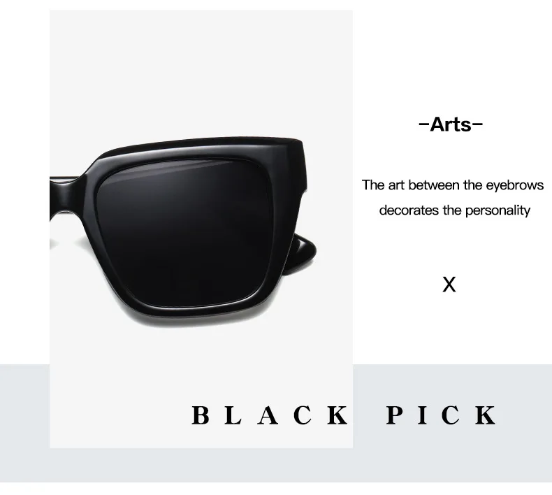 Fashion Square Sunglasses Women Men 2022 Trendy Oversized Designer Sun Glasses Vintage Shade UV400 Blocking Outdoor De_voghion.com