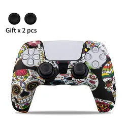 Silicone Anti-Slip Protective Cover with Thumb Grips (Orchids)