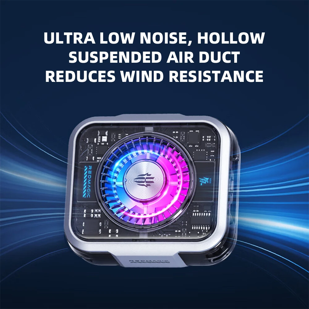 누비아 레드매직 쿨러 5 프로 마그네틱 폰 쿨러 게이밍 폰용 고속 냉각 팬 저소음 아이폰 안드로이드 호환