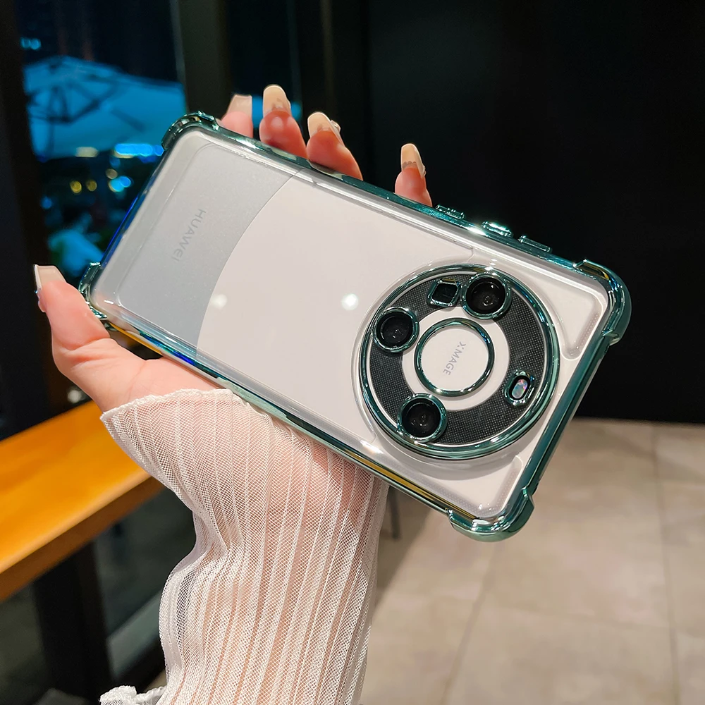 Shockproof Transparent Phone Case For Huawei Mate 60 Pro Plating_voghion.com