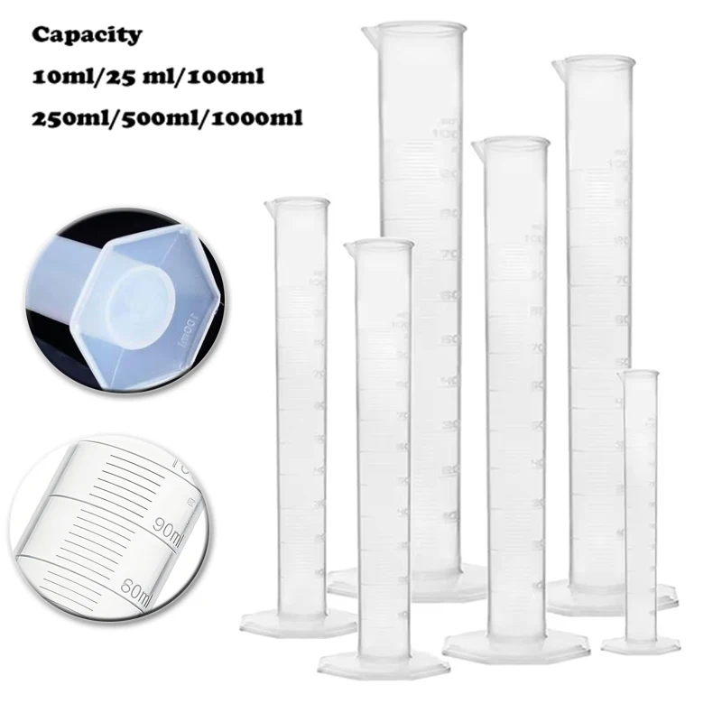 Professional Laboratory Measuring Cylinder - Transparent and Sturdy