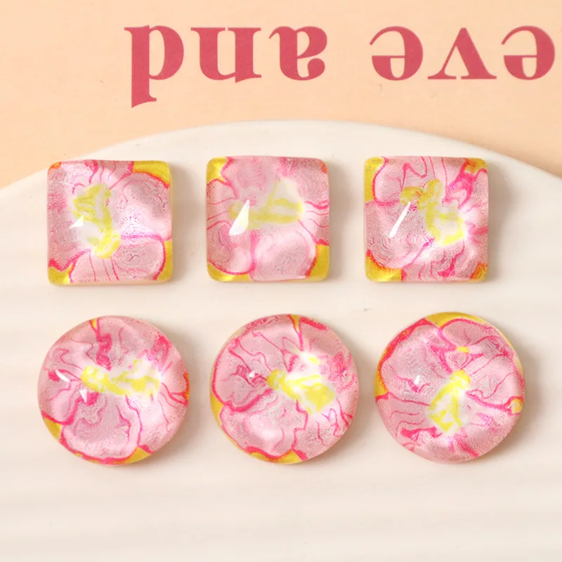 

Новинка, блестящие розовые полимерные аксессуары для рукоделия, 60 шт.