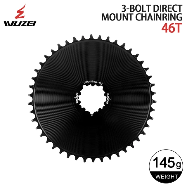 WUZEI 4.2mm Offset Road Gravel Bike Chainring Narrow Wide AERO