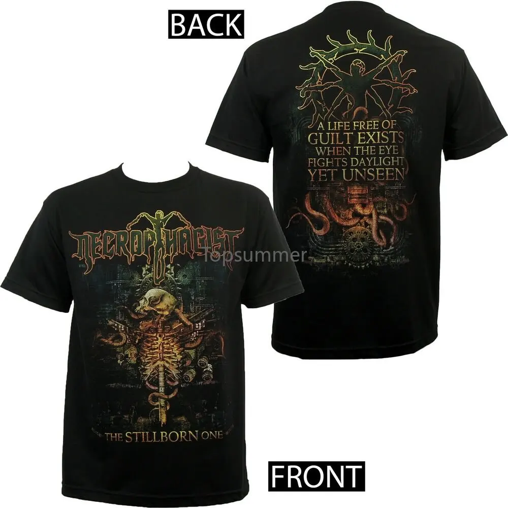 

Authentic Necrophagist Band The Stillborn One Song Lyrics T-Shirt S New
