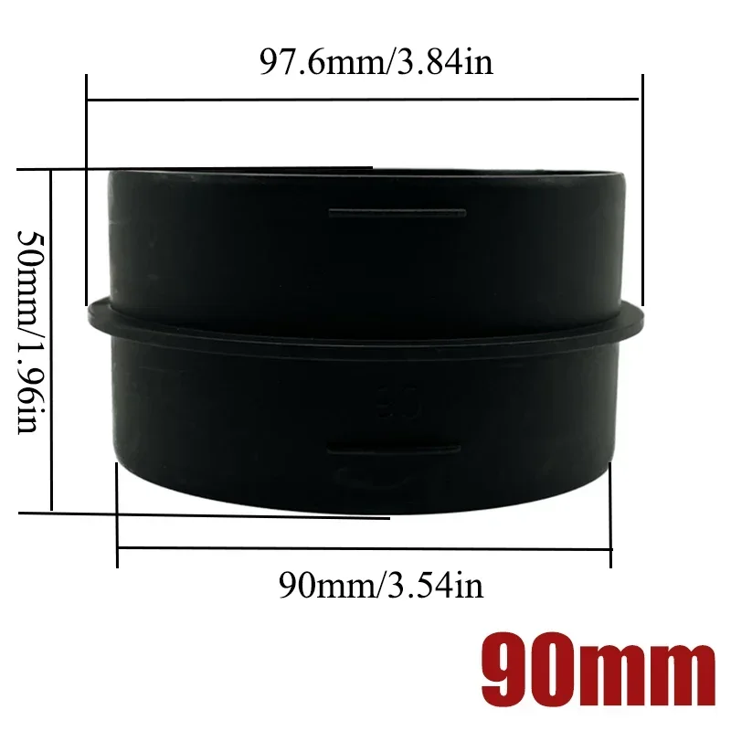 2X 42/60/75/80/90mm Car Heater Ducting Reducer Hose Outlet Tube Connector Heater Ducting Pipe Joiner For Eberspacher Webasto