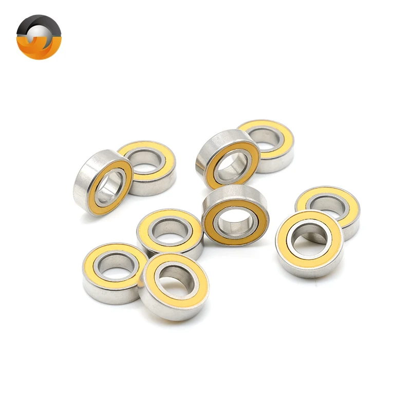 Selos de Borracha Rolamentos de Esferas de Cerâmica Híbrida Rolamentos de Esferas Miniatura S688 2rs Abec7 S688rs 8x16x5 mm Peças