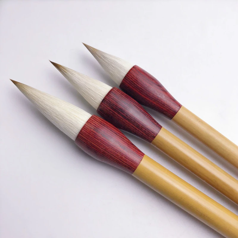 Pennello Calligrafia Cinese Grande - Lana E Capelli Naturali, Per Scrittura E Pittura - Foto 4