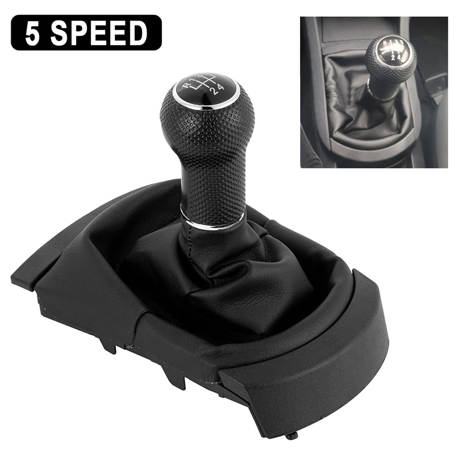 5/6 Speed Gear Shift Knob Gearstick Gaiter Boot for Seat Ibiza 2002-2010 Manual Transmission Car Parts Shift Lever Handball