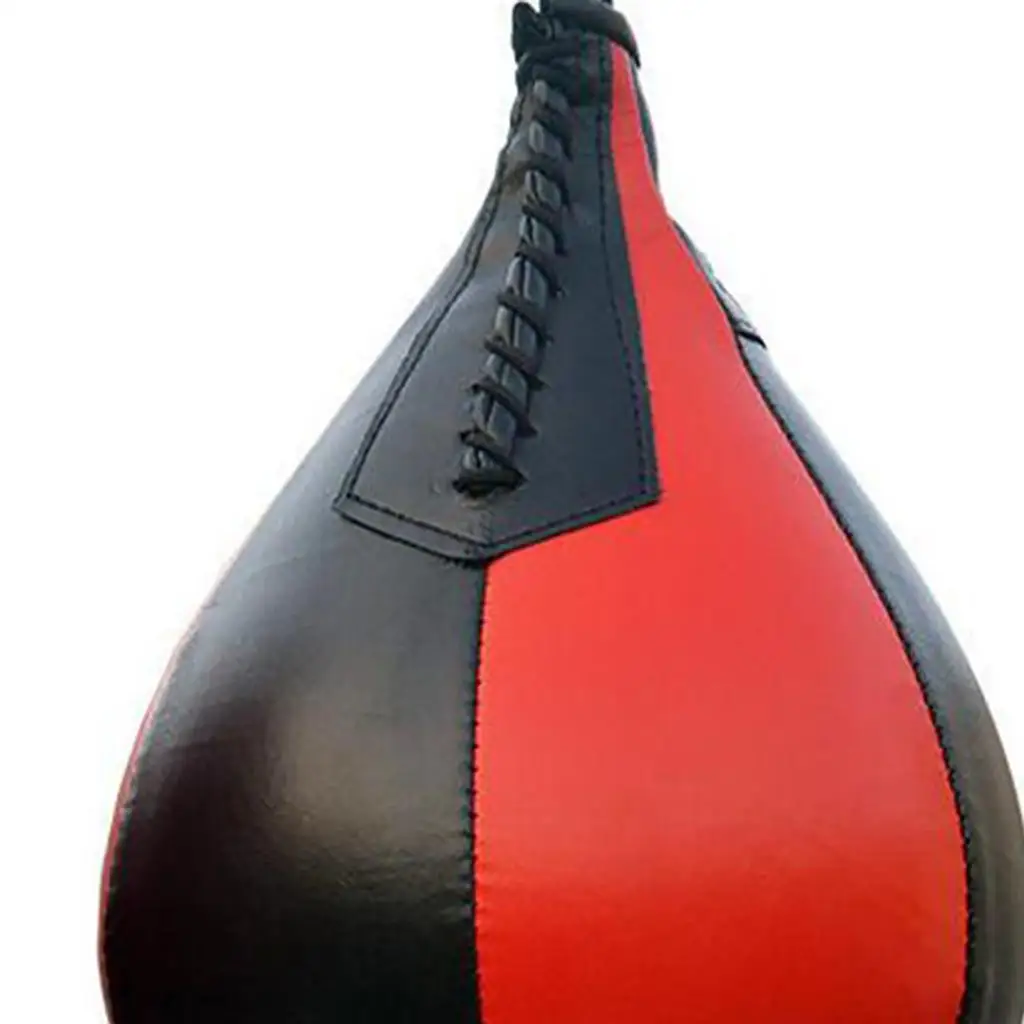 Boxing Training Speedbag, Heavy Duty PU Leather Hanging Swivel Punch Ball Speedball for Boxing MMA Muay Thai Fitness Workout