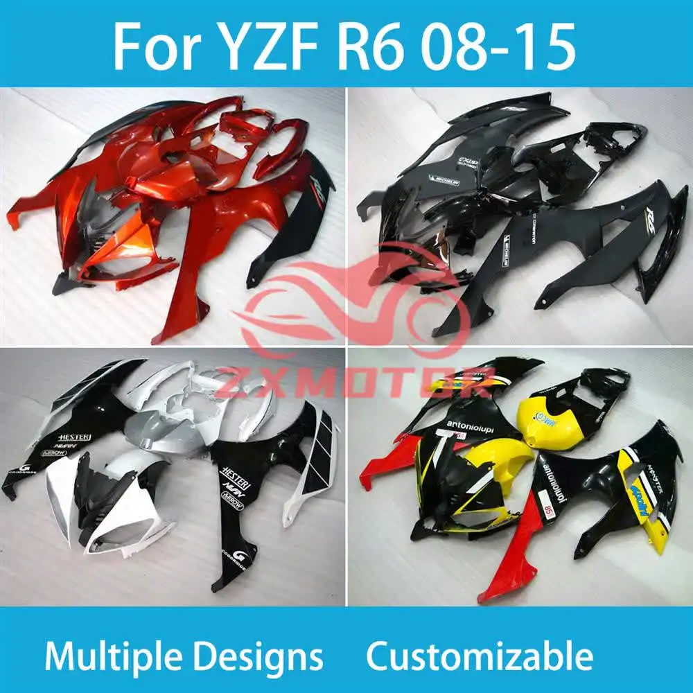 YZF R6 2008 2009 2010-2015 2016 Обтекатели для YAMAHA 08-10 11 12 13 14 15 16 Настраиваемый комплект