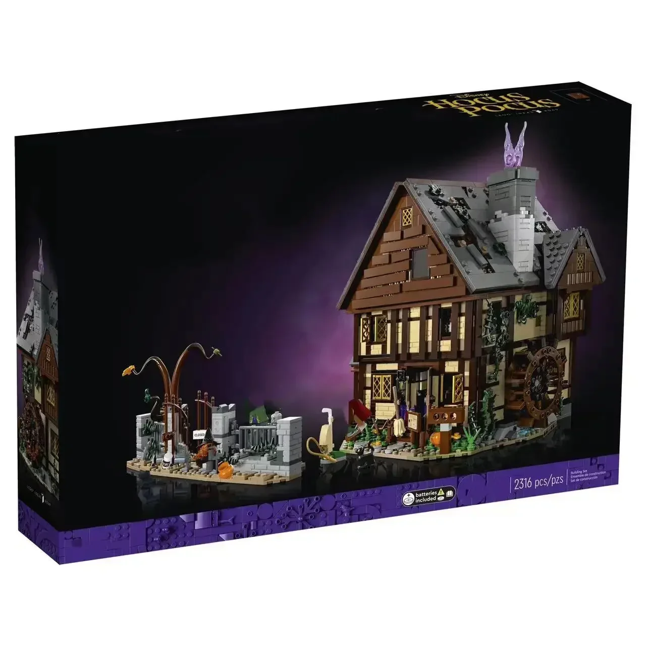 

IN STOCK 21341 Halloween Hocus Pocused Witch Sanderson Sister's Cottage House Building Blocks Set Bricks Toy For Children Gifts