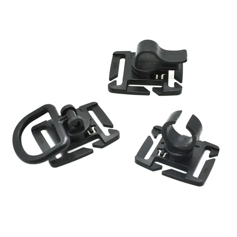 Rotatable Drinking Tube Clip Molle Hydration Bladder Drinking Straw Tube Trap Hose Webbing Clip for SportsWater Pack Bag