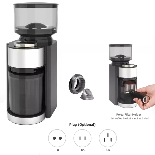 Electric Burr Coffee Grinder Adjustable Conical Burr Coffee Bean Grinder 25  Grind Settings French Press Drip Coffee Maker