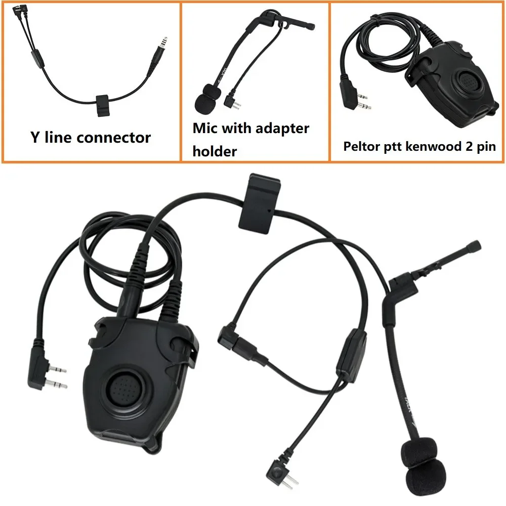 tactical-headset-microphone-y-cable-kit-for-comtac-headset-noise-canceling-hearing-protection-shooting-headphones-y-line-kit