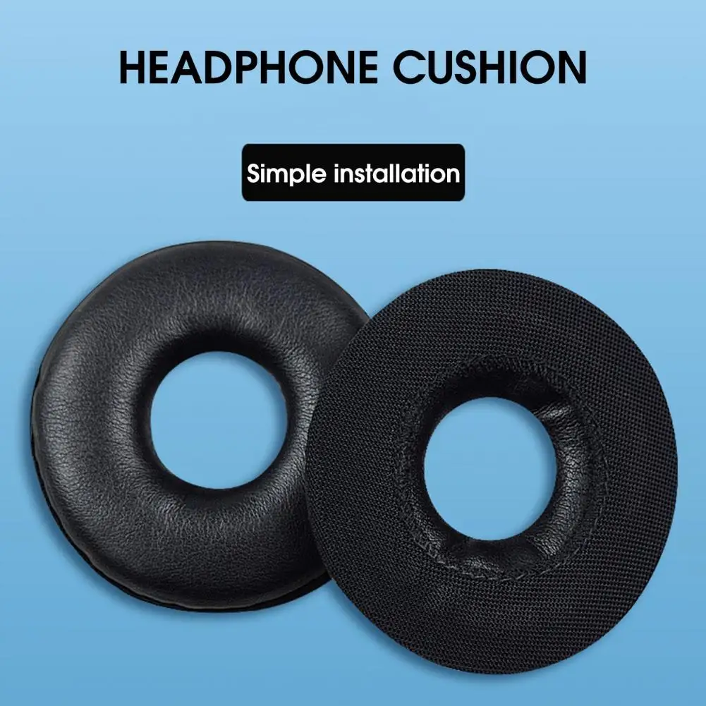 

Square Oval Headphone Earpads Replacement Soft Leather Memory Foam Cover Full Size Earpads for Logitech H390