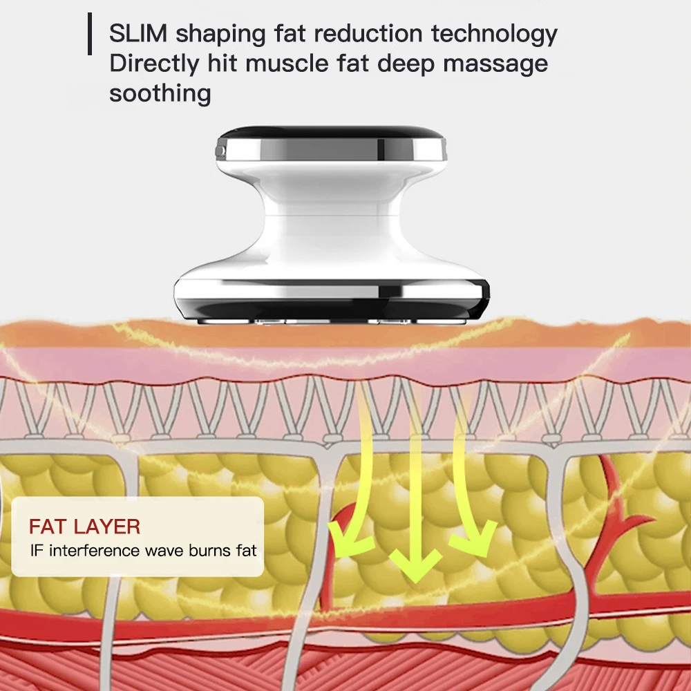 Ems RF Muscle Stimulator Massager Body Slimming Machine Led Light Therapy Fat Burner Electric Body Shaping for Lose Weight