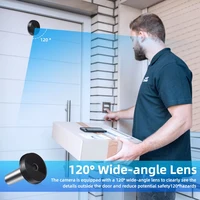 Hollarm 3.5 Inch Wireless Doorbell Camera 120 Degree Angle Peephole Viewer Smart Home Safe Outdoor Digital Door Camera - Image 2