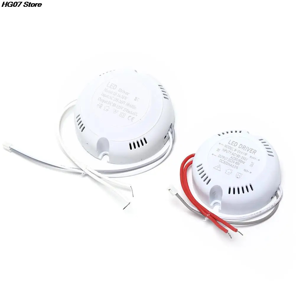 LED 다운라이트용 라운드 드라이버 조명 변환, 천장 드라이버, 220v, 24W, 36W, 1 개