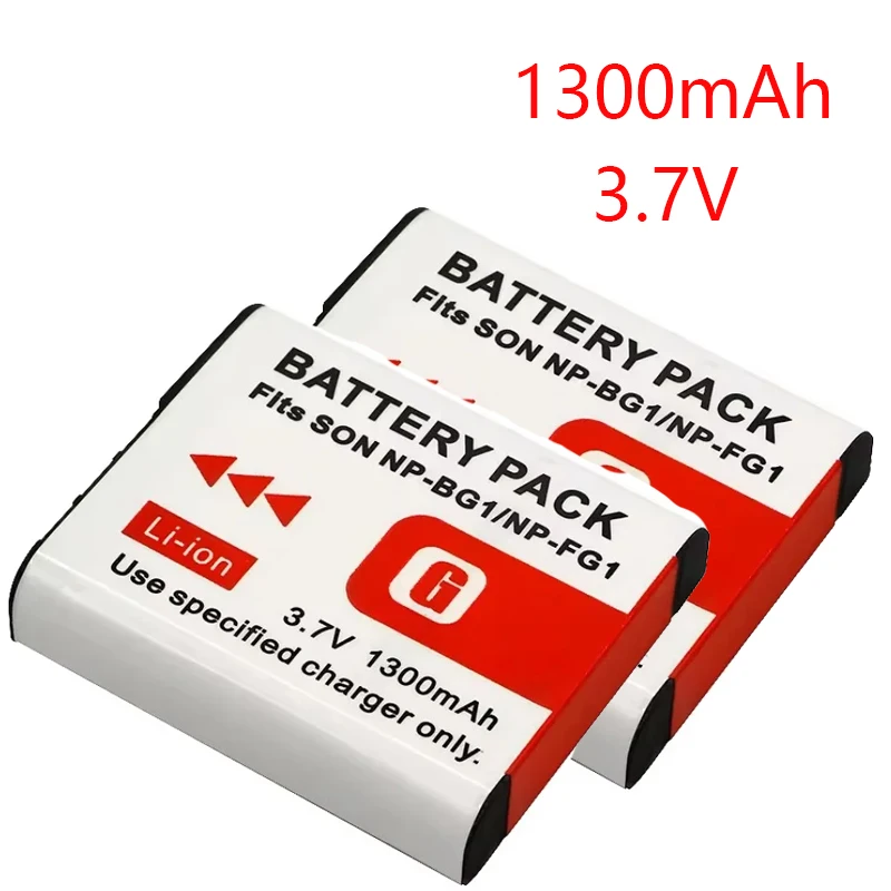 2024 Nuovo 1300Mah Np Bg1 Np Fg1 Np-Fg1 Np-Bg1 Batteria Per Fotocamera Digitale Per Sony W130 W150 W170 N1 N2 T20 H20 H50 Wx1 Hx5C Hx9 H70