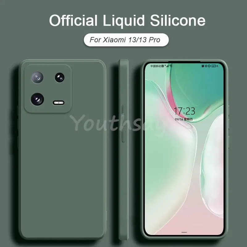 Per Xiaomi 13 Pro Custodia In Silicone Liquido Originale Cover Xiaomi 13 Pro 13 Lite 12 Cover Custodia Protettiva In Tpu Per Custodia Xiaomi 13 Pro