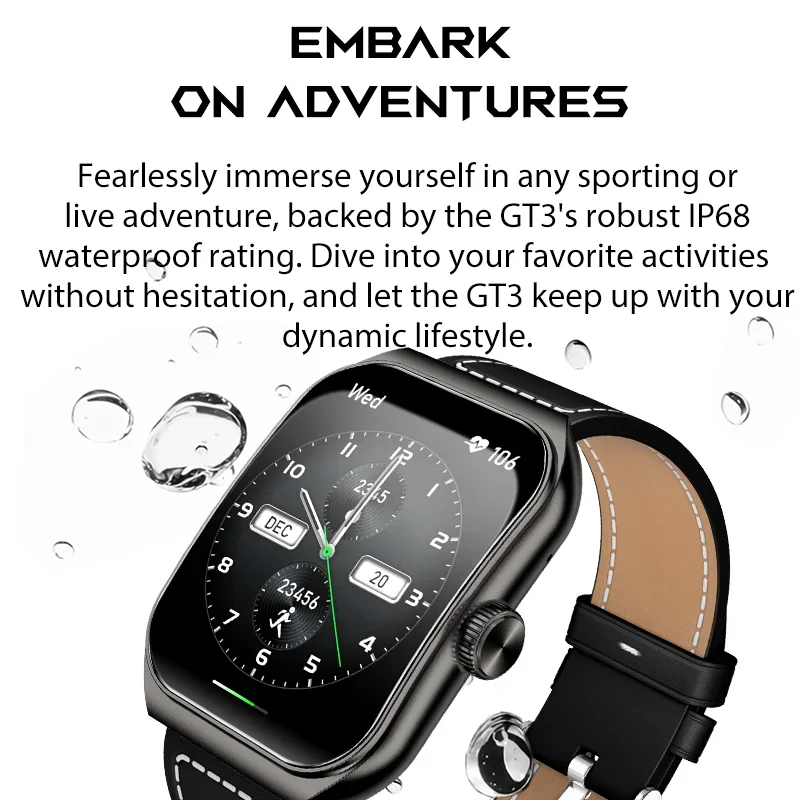 [World Premiere]Blackshark GT3 Smartwatch w wersji globalnej Zakrzywiony ekran 1.96 ''Amored Wsparcie Bluetooth Call IP68 Wodoodporny