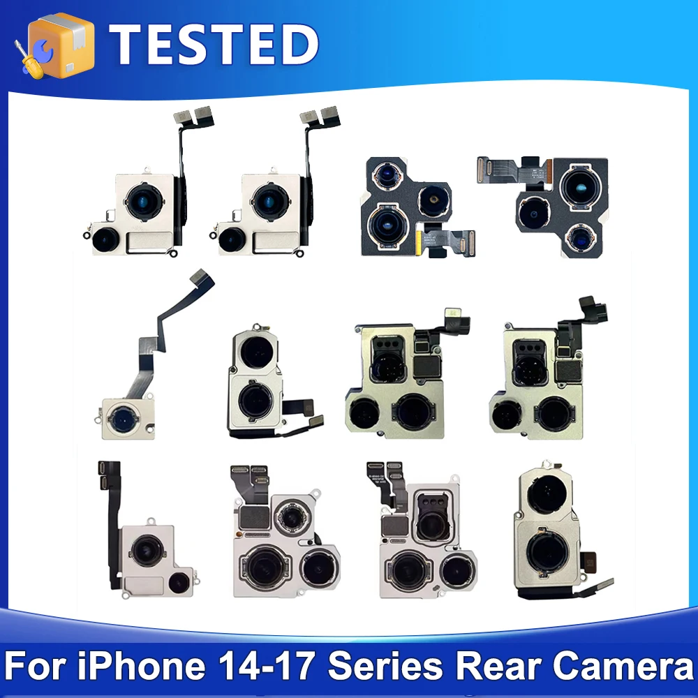 Tested Back Rear Camera For iPhone 14 15 16 16e 17 Pro Max Plus Mini ...
