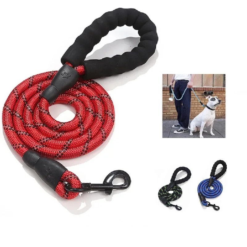 Dog Leash 1.2CM*150M Safety Dog Leashes Ropes Padded Handle Suitable